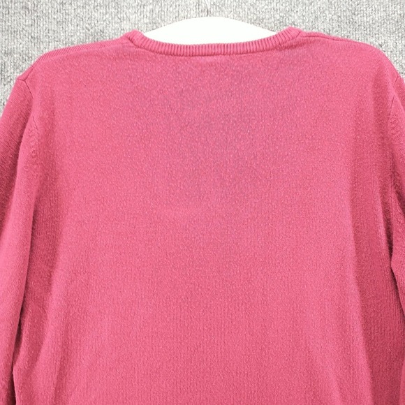 JMS Just My Size Women's Pullover Knit Sweater Beet Red Burgundy 2X Scoop Neck - Picture 6 of 12
